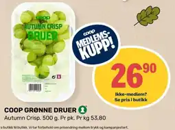 Coop Marked Coop grønne druer tilbud