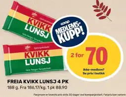 Coop Marked Kvikklunsj tilbud