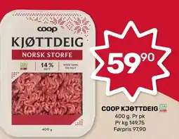 Coop Marked Coop kjøttdeig tilbud
