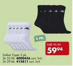 Sparkjøp Sokker Fisper 5 pk. tilbud