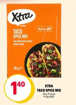 Coop Extra Xtra taco spice mix tilbud
