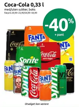 Joker Coca-Cola med/uten sukker tilbud
