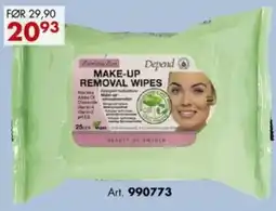 Sparkjøp Depend Make-up Removal Wipes tilbud