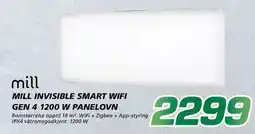 Coop Byggmix mill mill invisible smart wifi gen 4 1200 w paneLovn tilbud