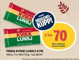 Matkroken FREIA KVIKK LUNSJ 4 PK, Medlemspris tilbud