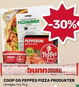 Matkroken COOP OG PEPPES PIZZA PRODUKTER tilbud