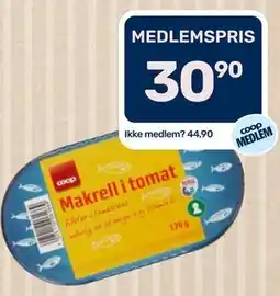 Matkroken Coop Makrell i tomat tilbud