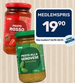 Matkroken Coop Pesto, Medlemspris tilbud