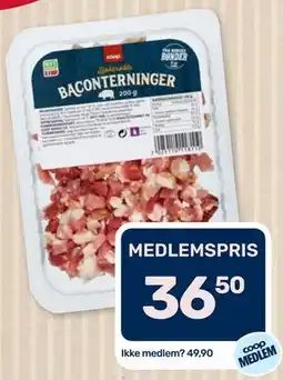 Matkroken Coop Baconterninger tilbud