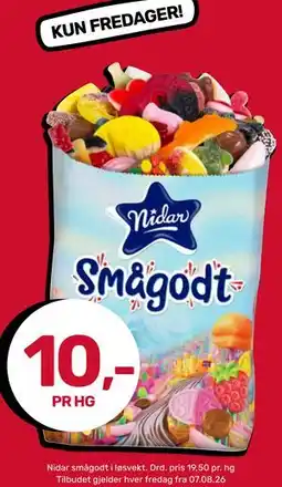 Matkroken Nidar Smågodt tilbud