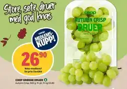 Matkroken COOP GRØNNE DRUER, Medlemspris tilbud