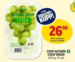 Coop Prix COOP AUTUMN CRISP DRUER, Medlemspris tilbud