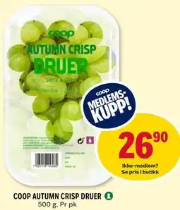 Coop Prix COOP AUTUMN CRISP DRUER, Medlemspris tilbud