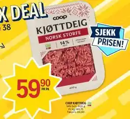 Coop Prix COOP KJØTTDEIG tilbud