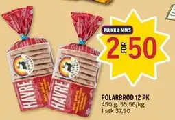 Coop Prix POLARBRØD 12 PK tilbud