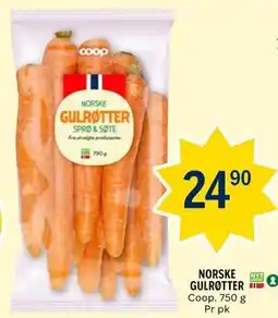 Coop Prix NORSKE GULRØTTER tilbud