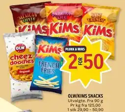 Coop Prix OLW/KIMS SNACKS tilbud