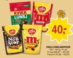 Coop Prix FREIA SJOKOLADEPOSER tilbud
