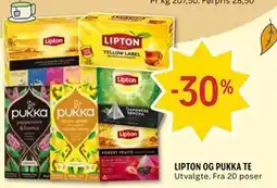 Coop Prix LIPTON OG PUKKA TE tilbud