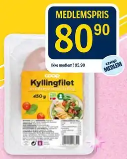 Coop Prix Kyllingfilet tilbud