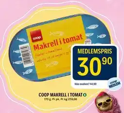Coop Prix COOP MAKRELL I TOMAT tilbud