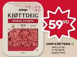 Coop Marked COOP KJØTTDEIG tilbud