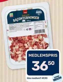 Coop Marked Coop Baconterninger tilbud