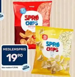 Coop Marked Coop Sprø Chips tilbud