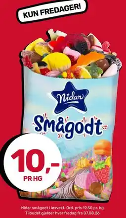 Coop Marked Nidar Smågodt tilbud
