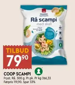 Coop Mega COOP SCAMPI tilbud