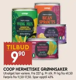 Coop Mega COOP HERMETISKE GRØNNSAKER tilbud