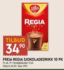 Coop Mega FREIA REGIA SJOKOLADEDRIKK 10 PK tilbud