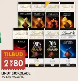 Coop Mega LINDT SJOKOLADE tilbud