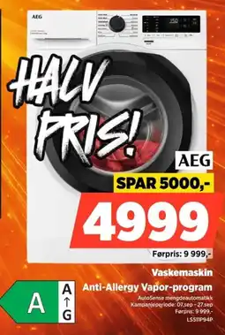 POWER AEG Vaskemaskin tilbud