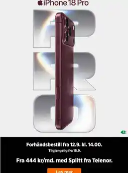 POWER iPhone 18 Pro tilbud