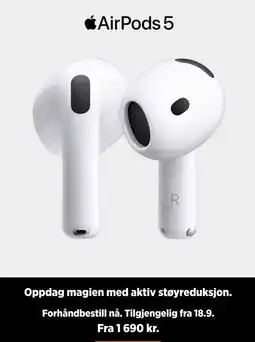 POWER Apple AirPods 5 tilbud