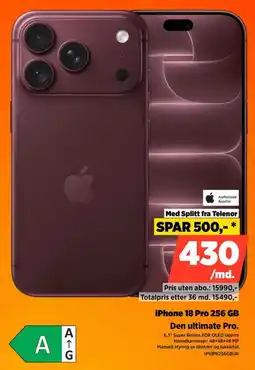 POWER iPhone 18 Pro 256 GB tilbud