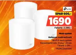 POWER tp-link Helhjems mesh-nettverk Wi-Fi 6 mesh-system tilbud