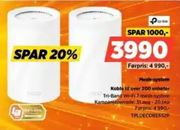POWER tp-link deco Tri-Band Wi-Fi 7 mesh-system tilbud