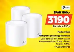 POWER tp-link Dual-band Wi-Fi 6 mesh-system tilbud