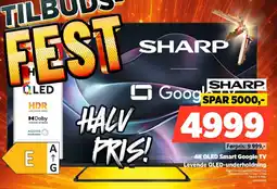 POWER Sharp 4k Qled Smart Google Tv tilbud