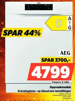 POWER Aeg oppvaskmaskin tilbud
