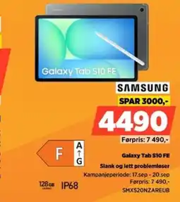 POWER Samsung Galaxy Tab S10 FE tilbud