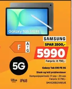 POWER Samsung Galaxy Tab S10 FE 5G tilbud