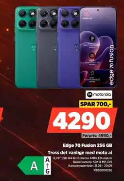 POWER Motorola Edge 70 Fusion 256 GB tilbud