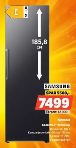 POWER Samsung Kjøleskap tilbud
