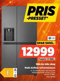 POWER LG Side by side-skap tilbud