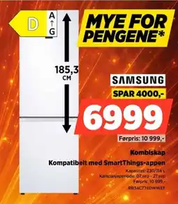 POWER Samsung Kombiskap tilbud