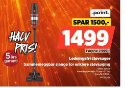 POWER Point Ledningsfri Støvsuger tilbud
