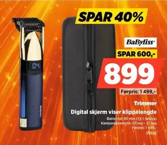 POWER BabyLiss Trimmer tilbud
